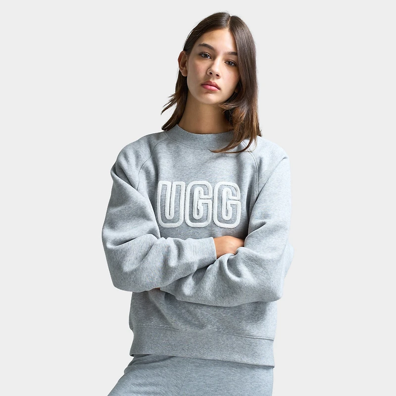 UGG Femmes Logo Crewneck / Gris Chiné