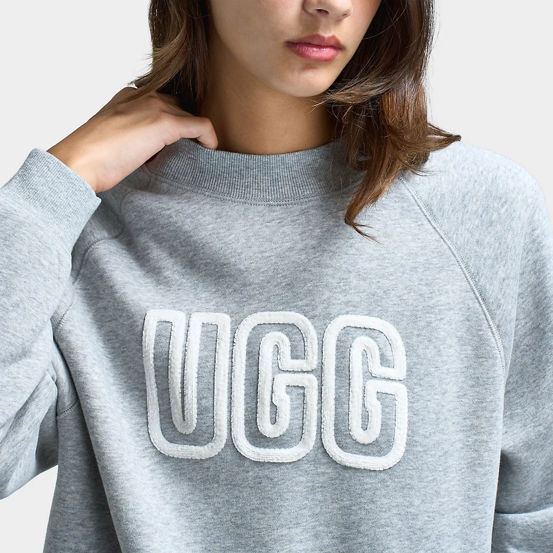 UGG Women's Logo Crewneck / Heather Grey