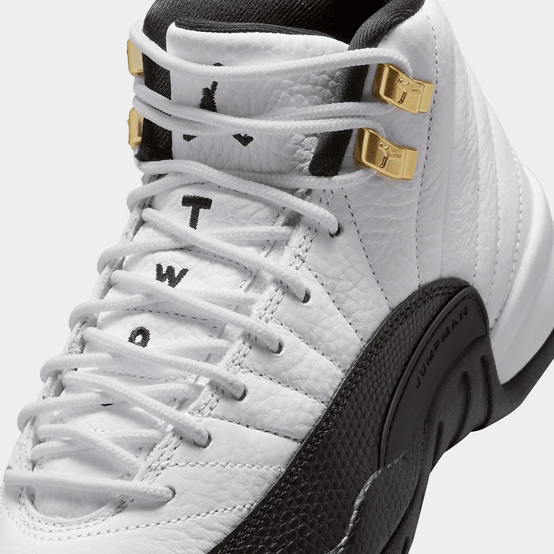 Jordan 12 Rétro GS Blanc / Noir Taxi