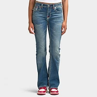 True Religion Femme Jean Bootcut Taille Mi-Haute Becca Super T Flap / Brise Orchide