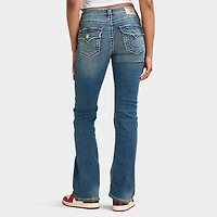 True Religion Femme Jean Bootcut Taille Mi-Haute Becca Super T Flap / Brise Orchide