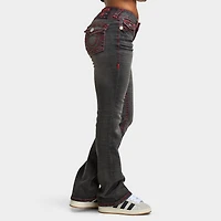True Religion Women's Becca Mid Rise Bootcut Flap Sup T / Compass Trail