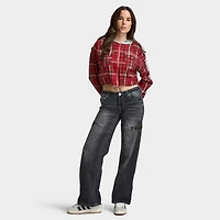 True Religion Femmes Bobbi à taille basse ample T-Shirt / Marée au clair de lune