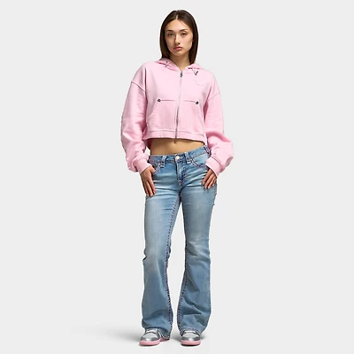 True Religion Women's Relax Fullzip Hoodie / Fairytale