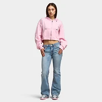 True Religion Women's Relax Fullzip Hoodie / Fairytale