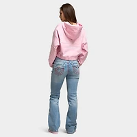 True Religion Women's Relax Fullzip Hoodie / Fairytale