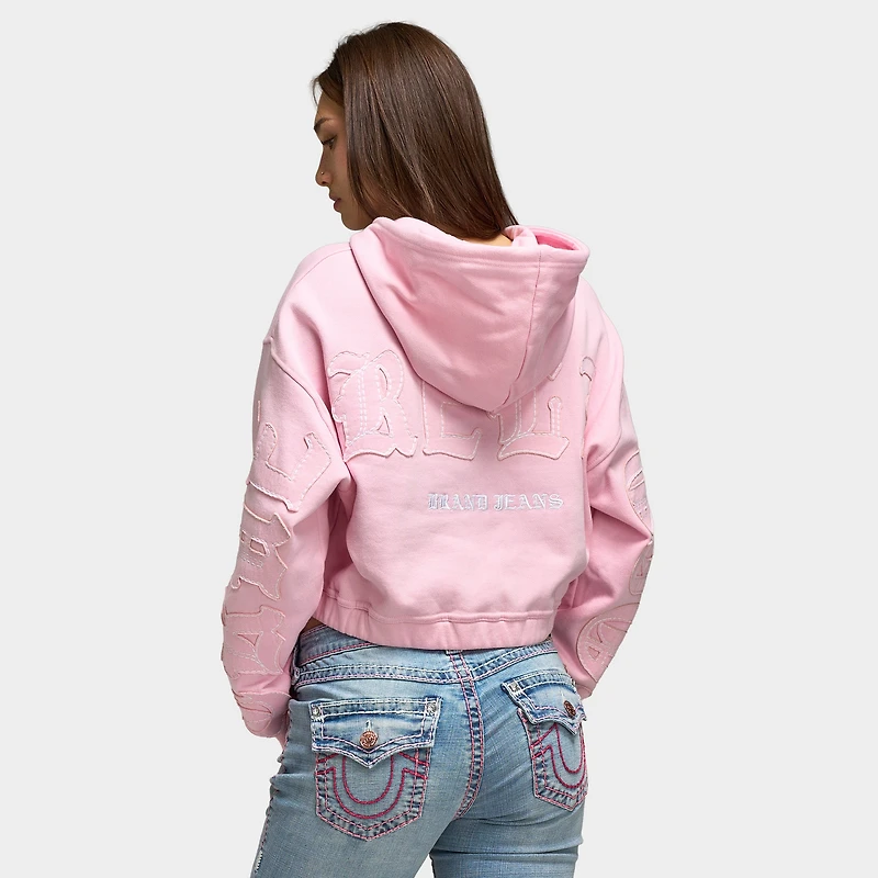 True Religion Women's Relax Fullzip Hoodie / Fairytale