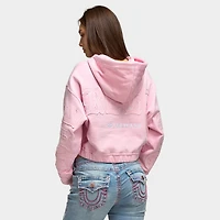 True Religion Women's Relax Fullzip Hoodie / Fairytale