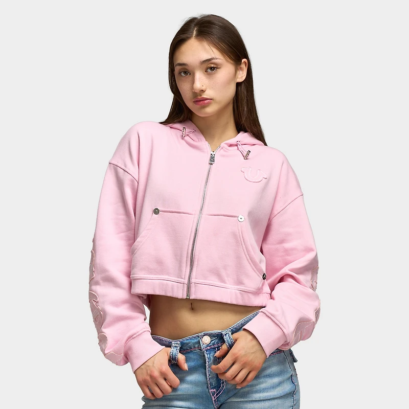 True Religion Femmes Chandail à Capuchon Zippé / Conte de fées