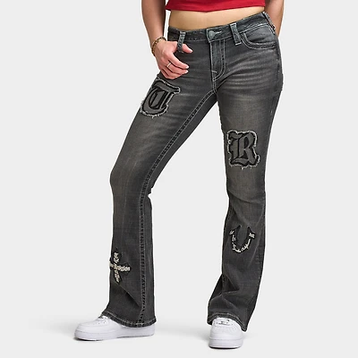 True Religion Femmes Jean Becca à Taille Mi-Haute Coupe Bootcut / Lush Glow