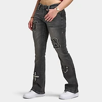 True Religion Femmes Jean Becca à Taille Mi-Haute Coupe Bootcut / Lush Glow