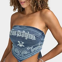 True Religion Denim Scarf Top / Venice Drift