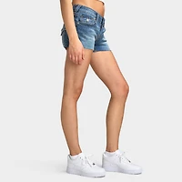 True Religion Crystal All Over Joey LR Cut Off Short Flap / Sugar Swirl