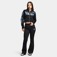 True Religion Women's Mid Rise Bootcut Pants / Black