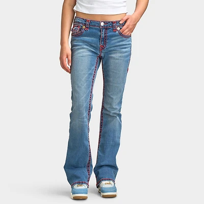 Jean bootcut True Religion Becca taille mi-haute / Laguna Tide