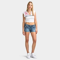 True Religion T-Shirt TR Tiger Logo Notch / Blanc Optique