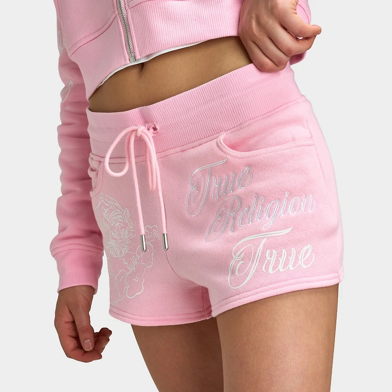 True Religion T-shirt Joey Brodé Tigre / Rose Orchidée