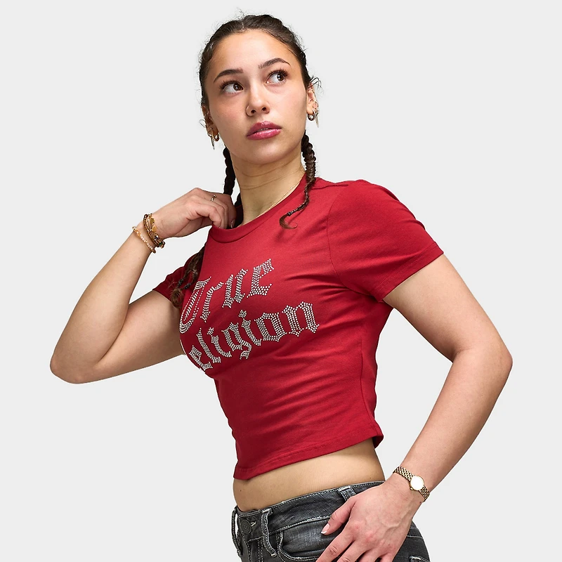 True Religion Crystal T-shirt / Dahlia rouge