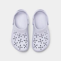 Crocs Women's Classic Floral Cut Out Clog / Purple Moon
