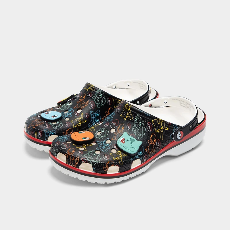 Crocs X Pokemon Black / Red