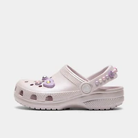 Crocs Kids' Classic Pearls and Heart Shine Clog / Grape Ice