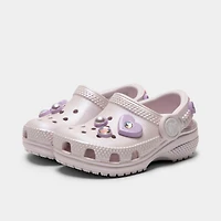 Crocs Infants' Classic Pearls and Heart Shine Clog / Grape Ice