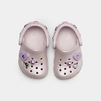 Crocs Infants' Classic Pearls and Heart Shine Clog / Grape Ice