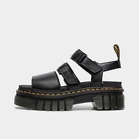 Dr Martens Women's Ricki Nappa Lux 3-Strap Sandal / Black