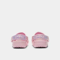 Crocs Toddlers' Classic Unicorn Iridescent Shimmer Clog / Pink Milk