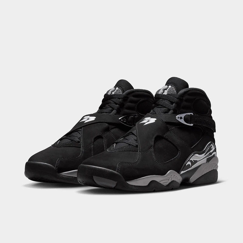 Jordan 8 Retro Noir / Blanc - Gris clair graphite