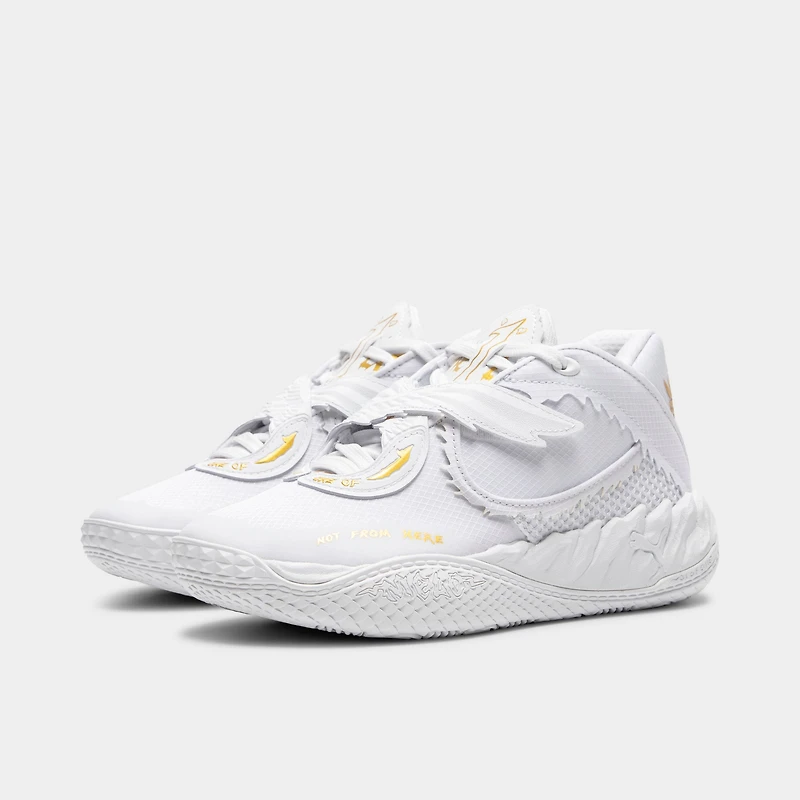 PUMA Junior MB.05 Blanc / Brume Argent