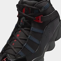 Jordan 6 Rings Black / Fire Red - Anthracite