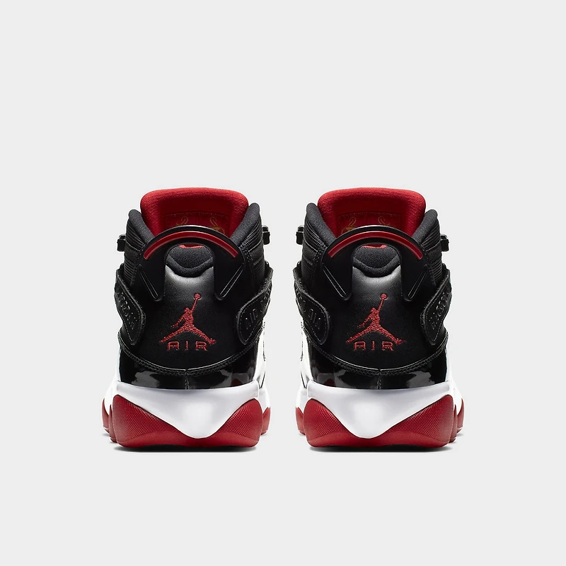 Jordan 6 Rings Black / Varsity Red - White