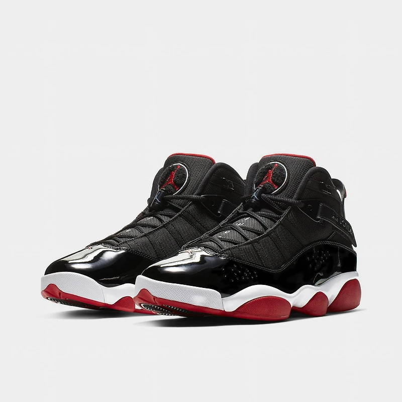 Jordan 6 Rings Black / Varsity Red - White
