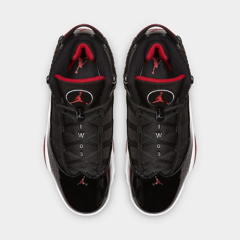 Jordan 6 Rings Black / Varsity Red - White