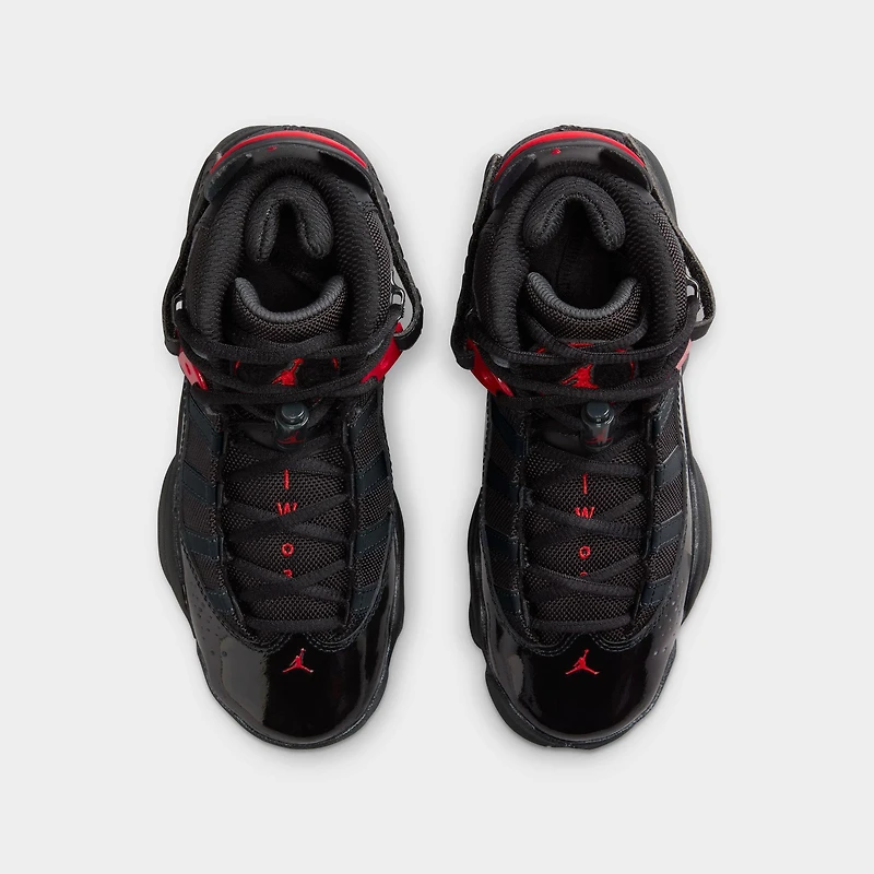 Jordan 6 Rings GS Black / Fire Red - Anthracite