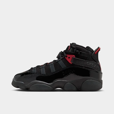 Jordan 6 Rings GS Black / Fire Red - Anthracite
