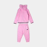 Nike Sportswear Children's Tech Fleece Full-Zip Hoodie Set / Pink Rose