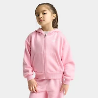 Nike Children's Fullzip Hoodie Wide Leg Pant Set / Medium Soft Pink