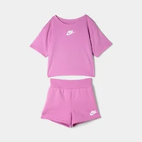 Nike Enfants Ensemble t-shirt et short / Magenta clair