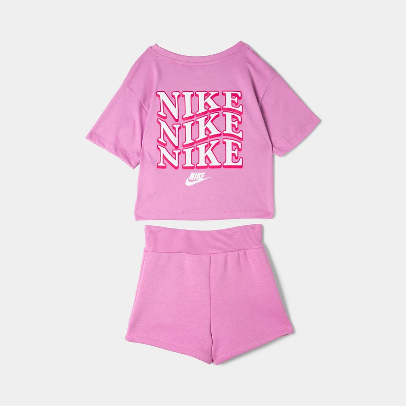 Nike Children's Tee & Short Set / Light Magenta