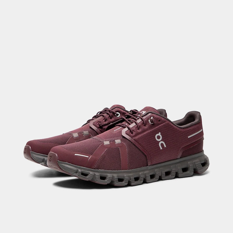 On Running Cloud 6 Marron / Noir