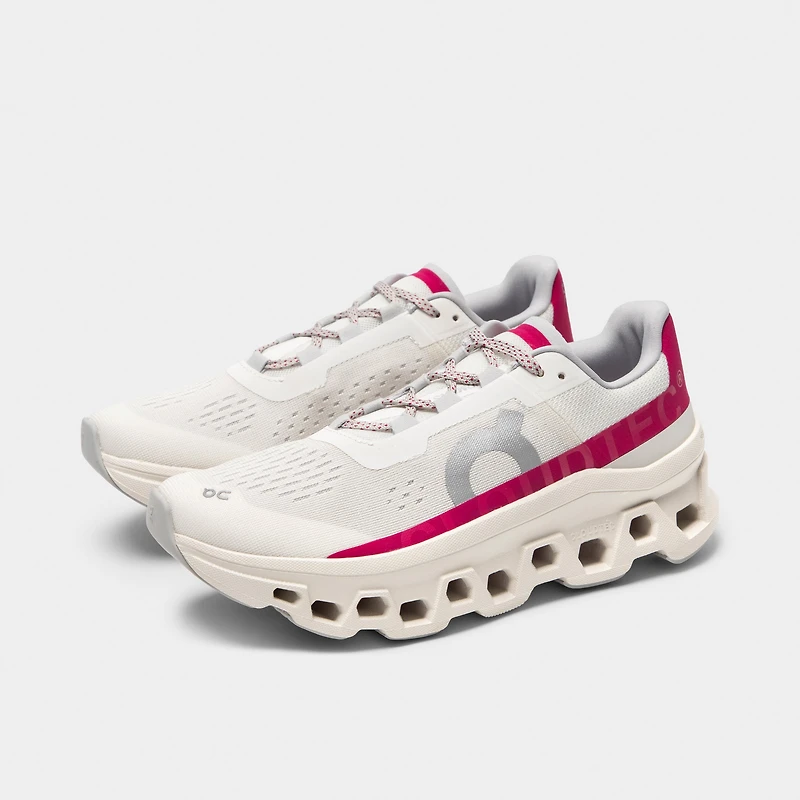 On Women's Cloudmonster Ivory / Grenadine