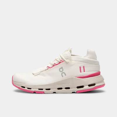 On Women's Cloudnova Ivory / Pink
