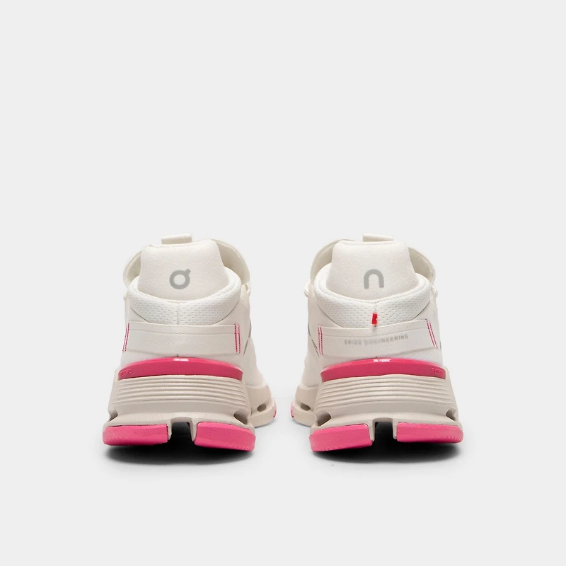 On Women's Cloudnova Ivory / Pink