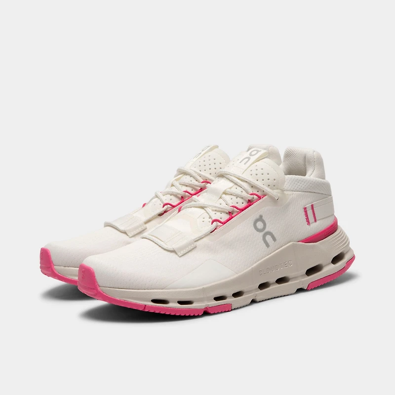 On Women's Cloudnova Ivory / Pink