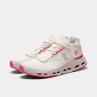 On Women's Cloudnova Ivory / Pink