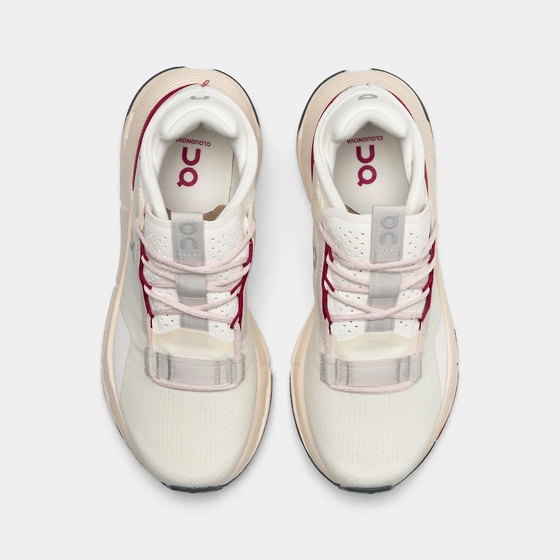 On Women's Cloudnova 2 Ivory / Grenadine