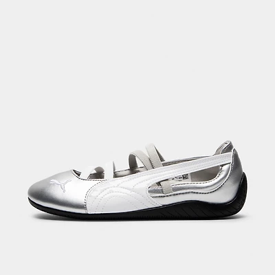 Puma Women's Speedcat Ballet Metallic Silver / White