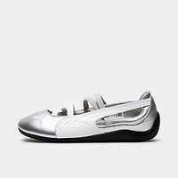 Puma Women's Speedcat Ballet Metallic Silver / White
